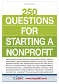 250 Questions For Starting A Nonprofit