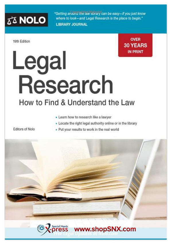 Nolo Legal Research: How to Find & Understand the Law